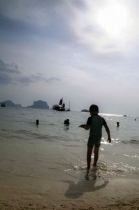 Oskar på Pranang Beach