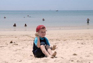 Oskar på Railay West