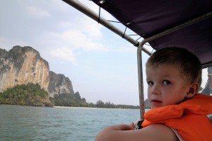 Utanför Railay East, på väg från Ao Nang.